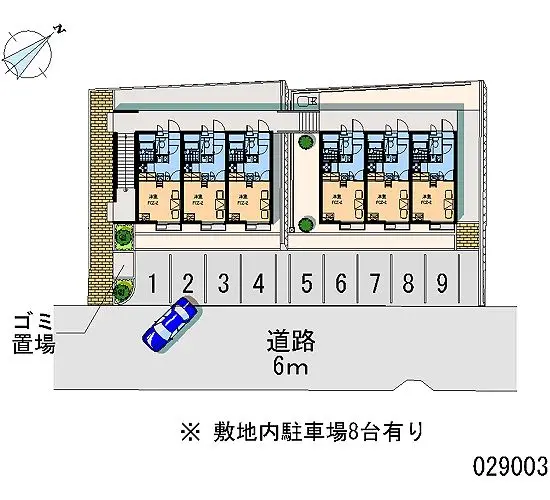 ★手数料０円★宇都宮市清住２丁目 月極駐車場